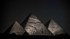 Eastern Wall Pyramid Feet Pyramids Entrance Pharaoh Menkaure