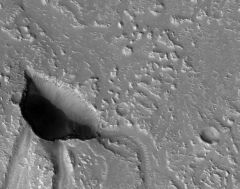 Water Hebrus Valles Caves Mars Odyssey Cave Mars Global Surveyor