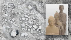 Sanctuary Statues Archaeologists Site Department Facebook Post