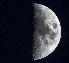 Moon Conjunction Saturn Night Sky Earth