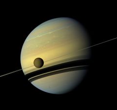 Titan Ocean Water Moon Kilometers Saturn