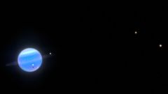 Uranus Moons Sides James Webb Telescope Satellites Researchers